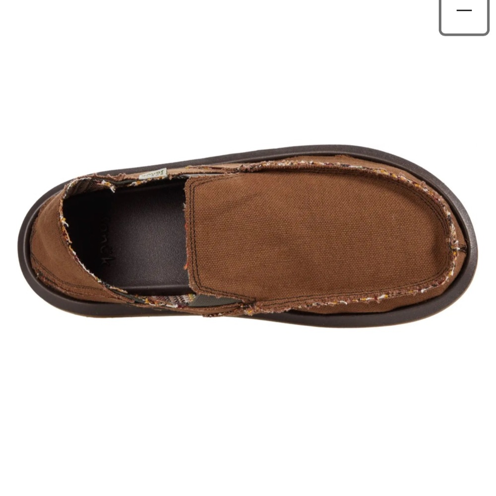 Men’s sanuk hemp vagabond brown sidewalk surfer size 9
